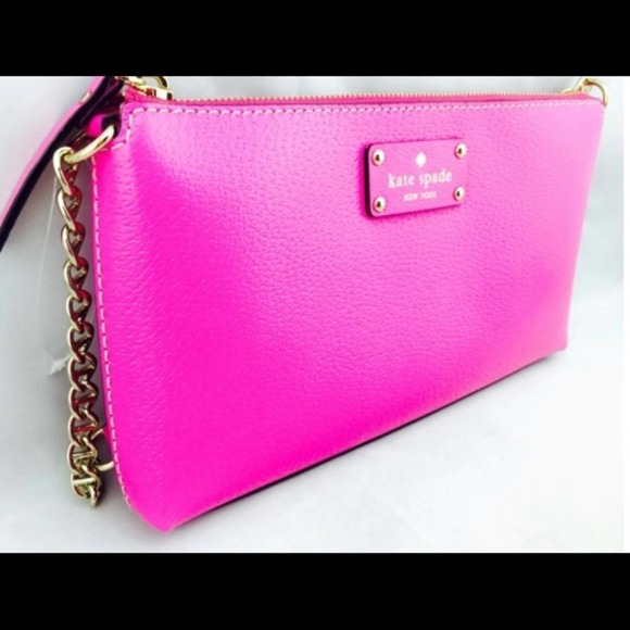KATE SPADE Shoulder Byrd Wellesley Small Pink Leather Cross Body Bag - Picture 4 of 8